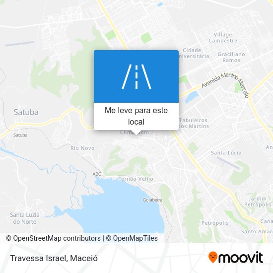 Travessa Israel mapa