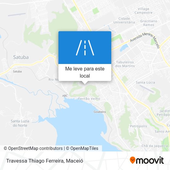Travessa Thiago Ferreira mapa