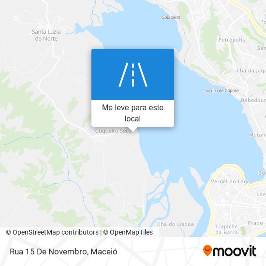 Rua 15 De Novembro mapa