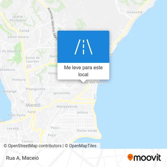 Rua A mapa