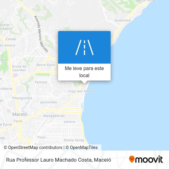 Rua Professor Lauro Machado Costa mapa