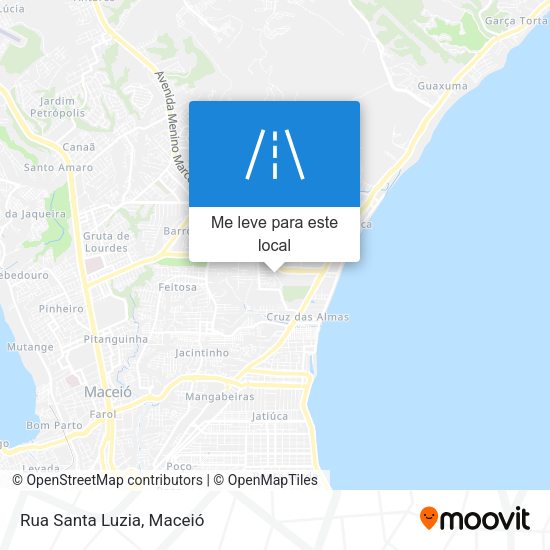 Rua Santa Luzia mapa