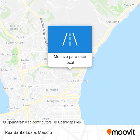 Rua Santa Luzia mapa