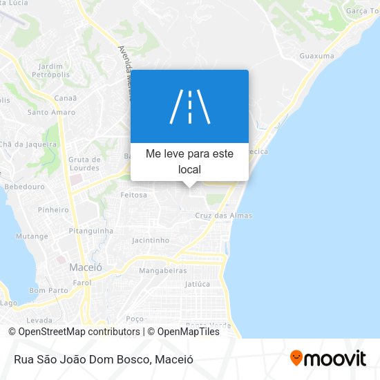 Rua São João Dom Bosco mapa