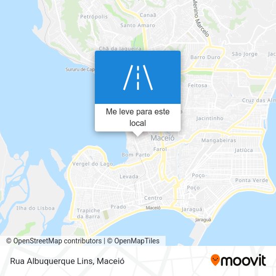 Rua Albuquerque Lins mapa