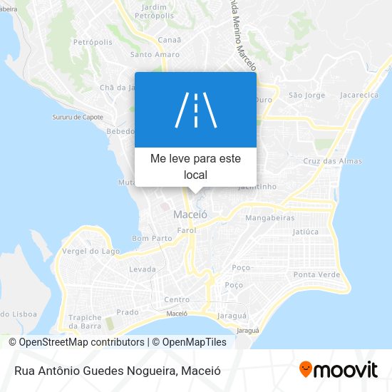 Rua Antônio Guedes Nogueira mapa