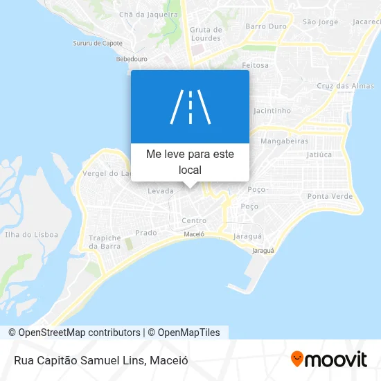Rua Capitão Samuel Lins mapa