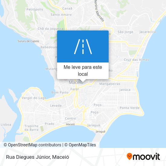 Rua Diegues Júnior mapa