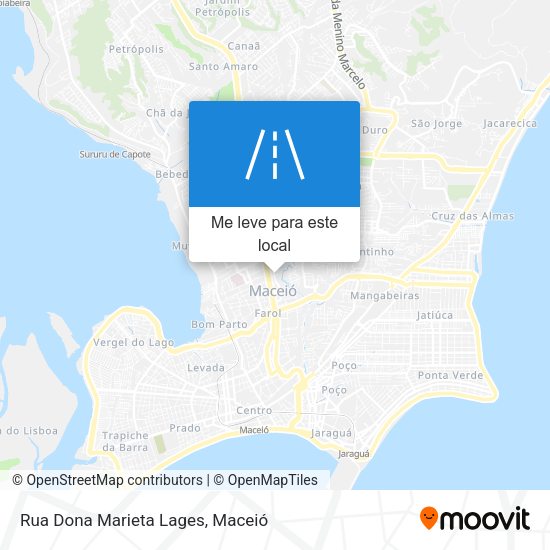 Rua Dona Marieta Lages mapa