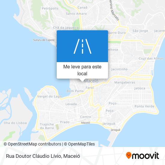 Rua Doutor Cláudio Lívio mapa