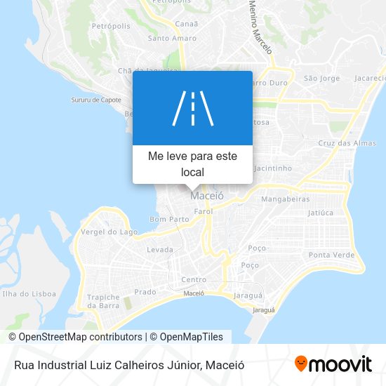 Rua Industrial Luiz Calheiros Júnior mapa