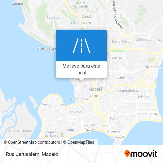 Rua Jerusalém mapa