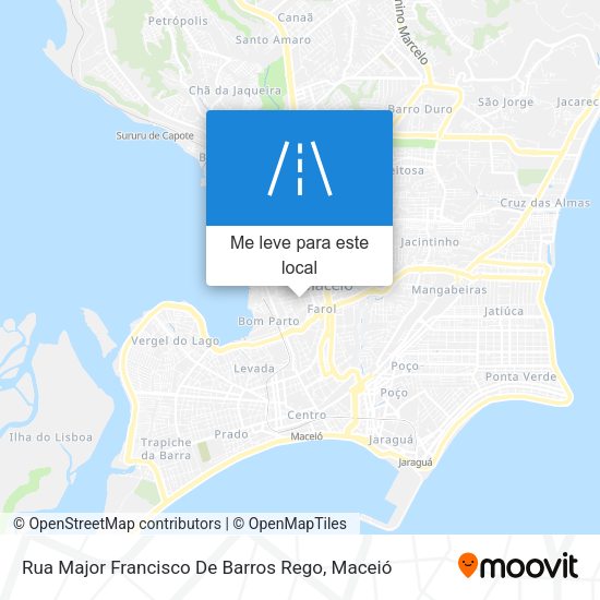 Rua Major Francisco De Barros Rego mapa