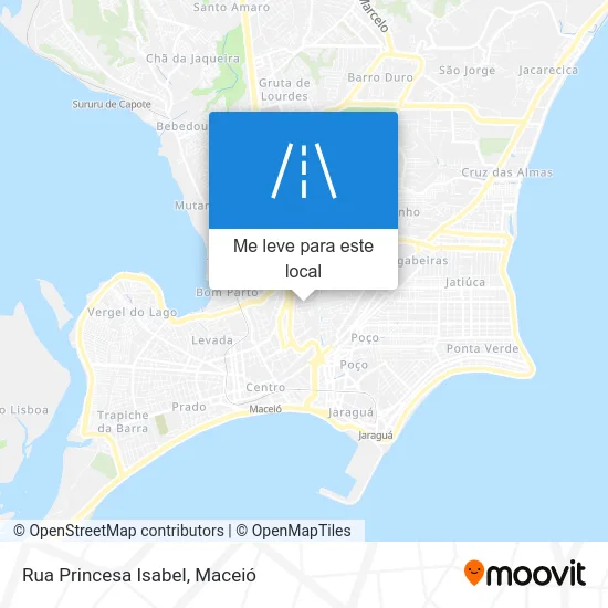 Rua Princesa Isabel mapa