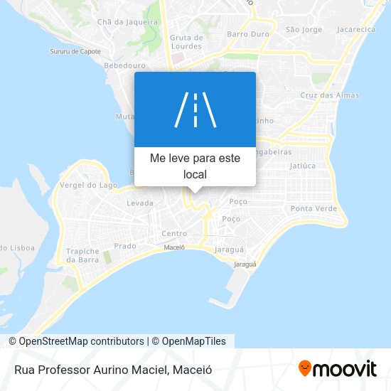 Rua Professor Aurino Maciel mapa