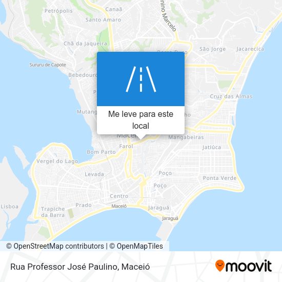 Rua Professor José Paulino mapa