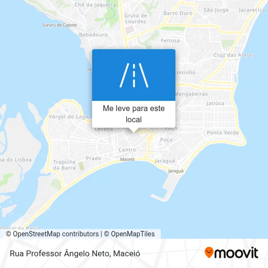 Rua Professor Ângelo Neto mapa