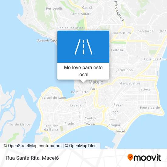 Rua Santa Rita mapa