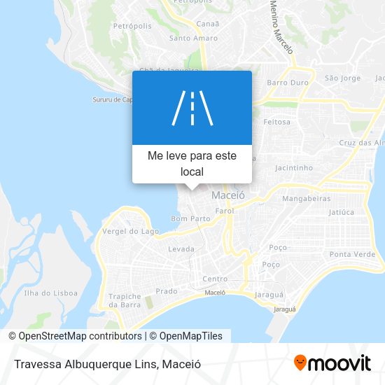Travessa Albuquerque Lins mapa