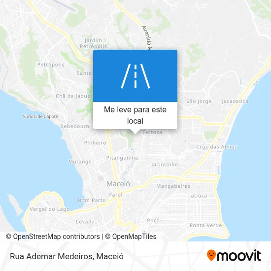 Rua Ademar Medeiros mapa