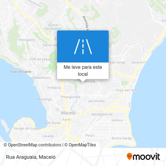 Rua Araguaia mapa