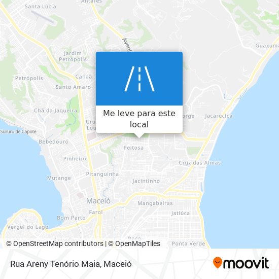 Rua Areny Tenório Maia mapa