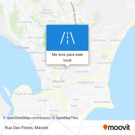 Rua Das Flores mapa