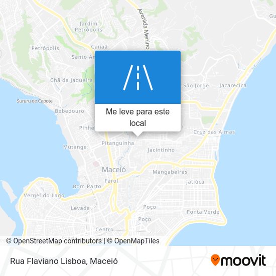 Rua Flaviano Lisboa mapa