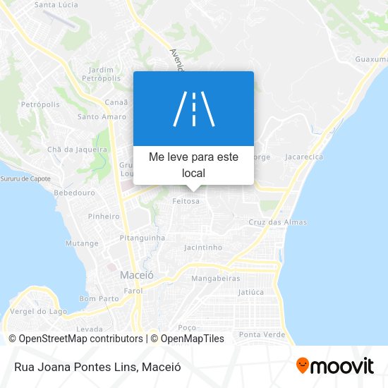 Rua Joana Pontes Lins mapa