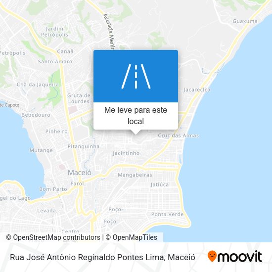 Rua José Antônio Reginaldo Pontes Lima mapa