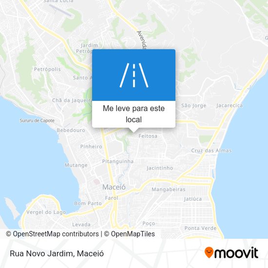 Rua Novo Jardim mapa