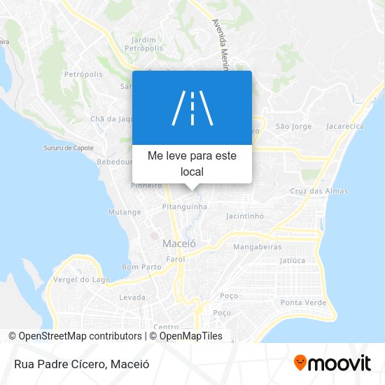 Rua Padre Cícero mapa