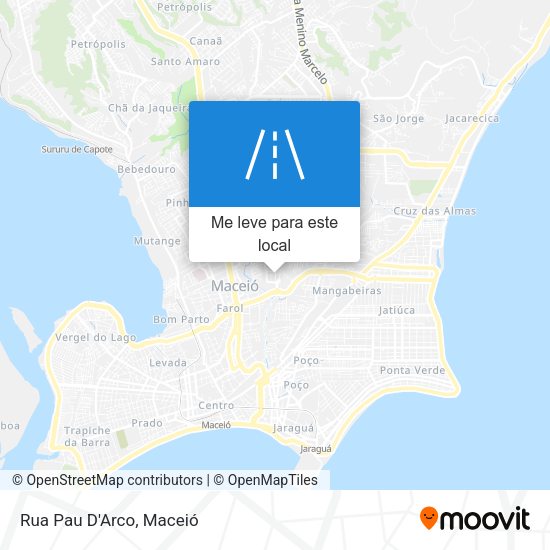Rua Pau D'Arco mapa