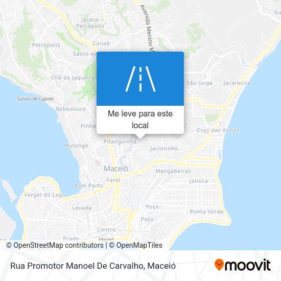 Rua Promotor Manoel De Carvalho mapa