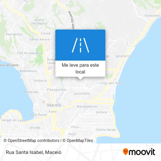 Rua Santa Isabel mapa