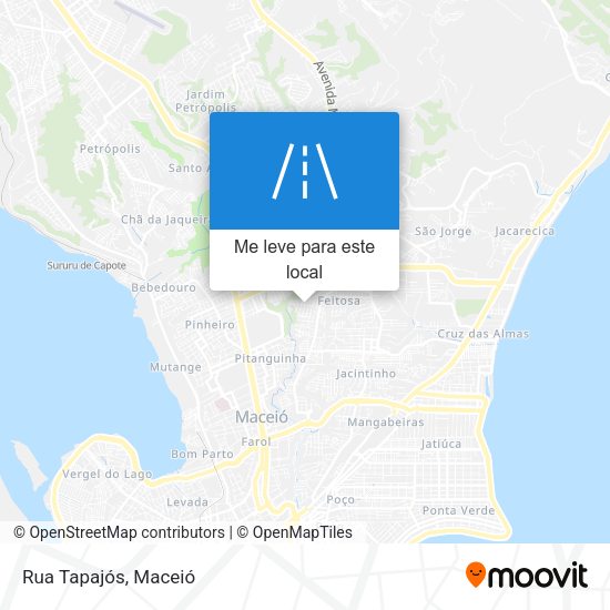 Rua Tapajós mapa