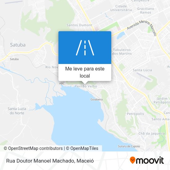 Rua Doutor Manoel Machado mapa