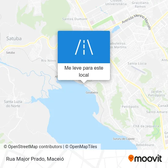 Rua Major Prado mapa