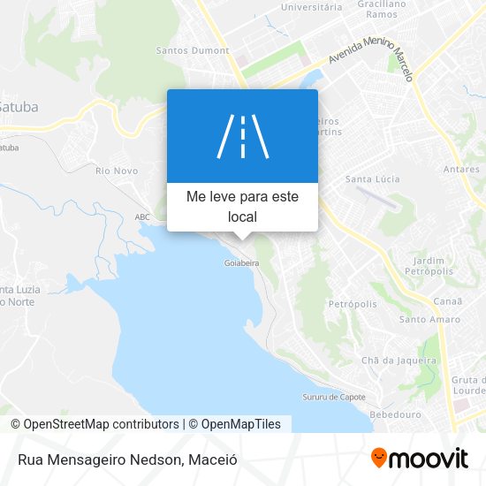 Rua Mensageiro Nedson mapa