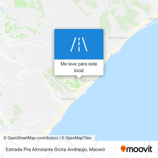 Estrada Pra Almirante Grota Andraújo mapa