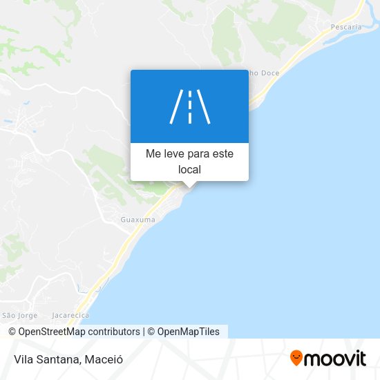 Vila Santana mapa