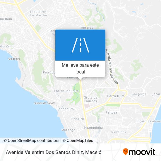 Avenida Valentim Dos Santos Diniz mapa