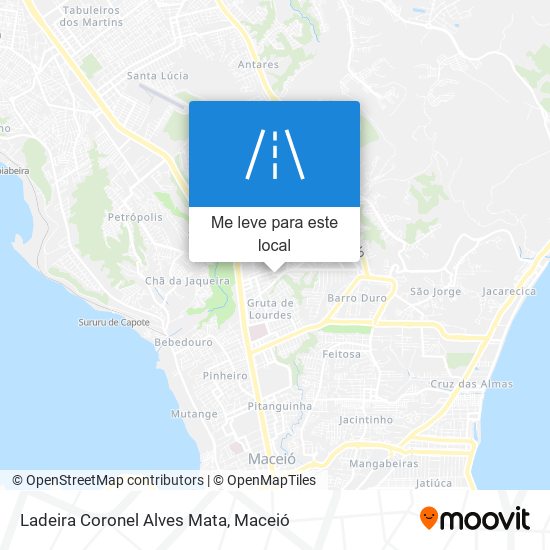 Ladeira Coronel Alves Mata mapa