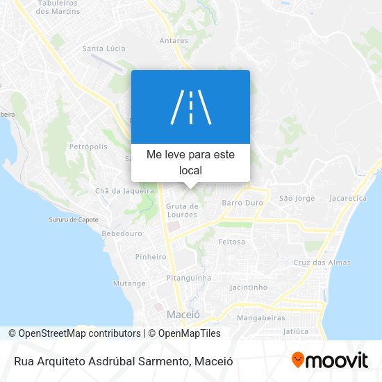 Rua Arquiteto Asdrúbal Sarmento mapa