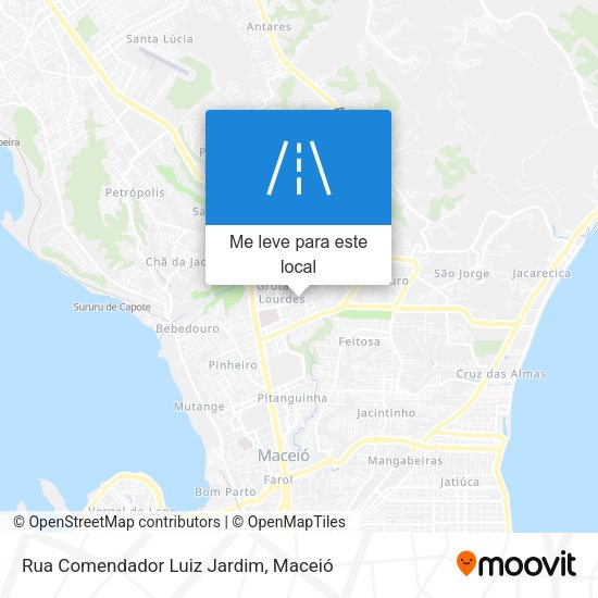 Rua Comendador Luiz Jardim mapa