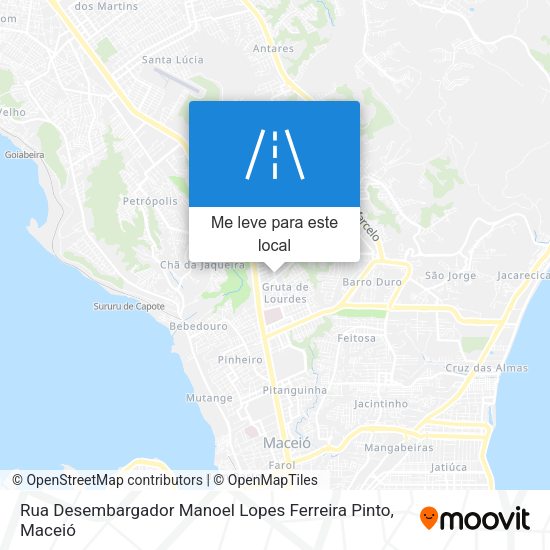 Rua Desembargador Manoel Lopes Ferreira Pinto mapa
