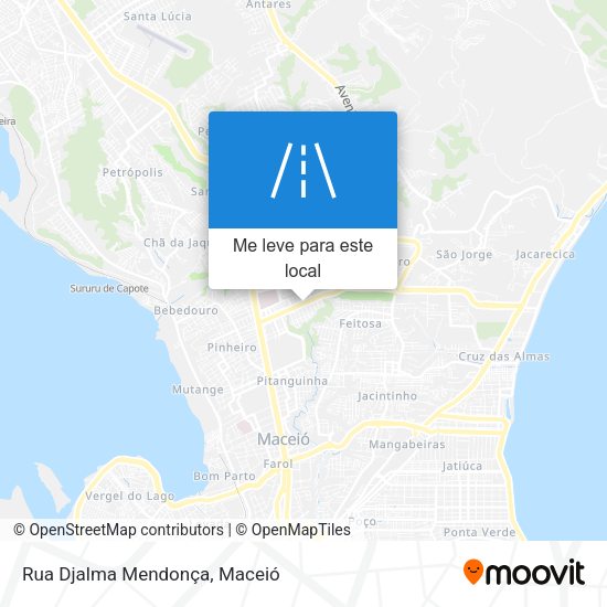 Rua Djalma Mendonça mapa