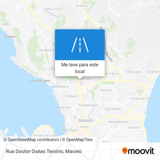 Rua Doutor Oséas Tenório mapa