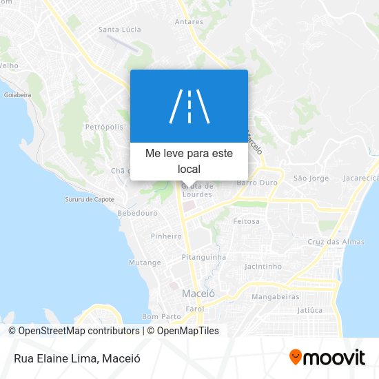 Rua Elaine Lima mapa