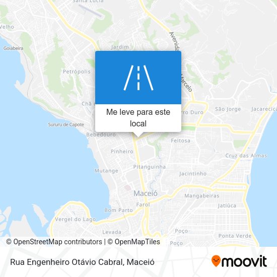 Rua Engenheiro Otávio Cabral mapa